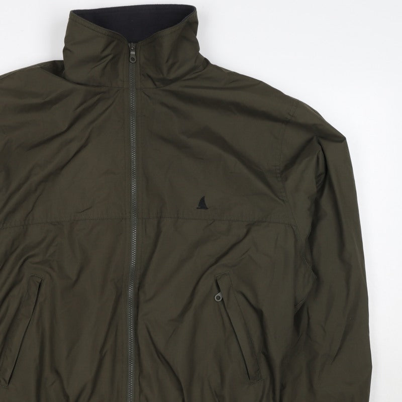 Musto Men’s Green L Bomber Jacket Full Zip Lined Outdoor