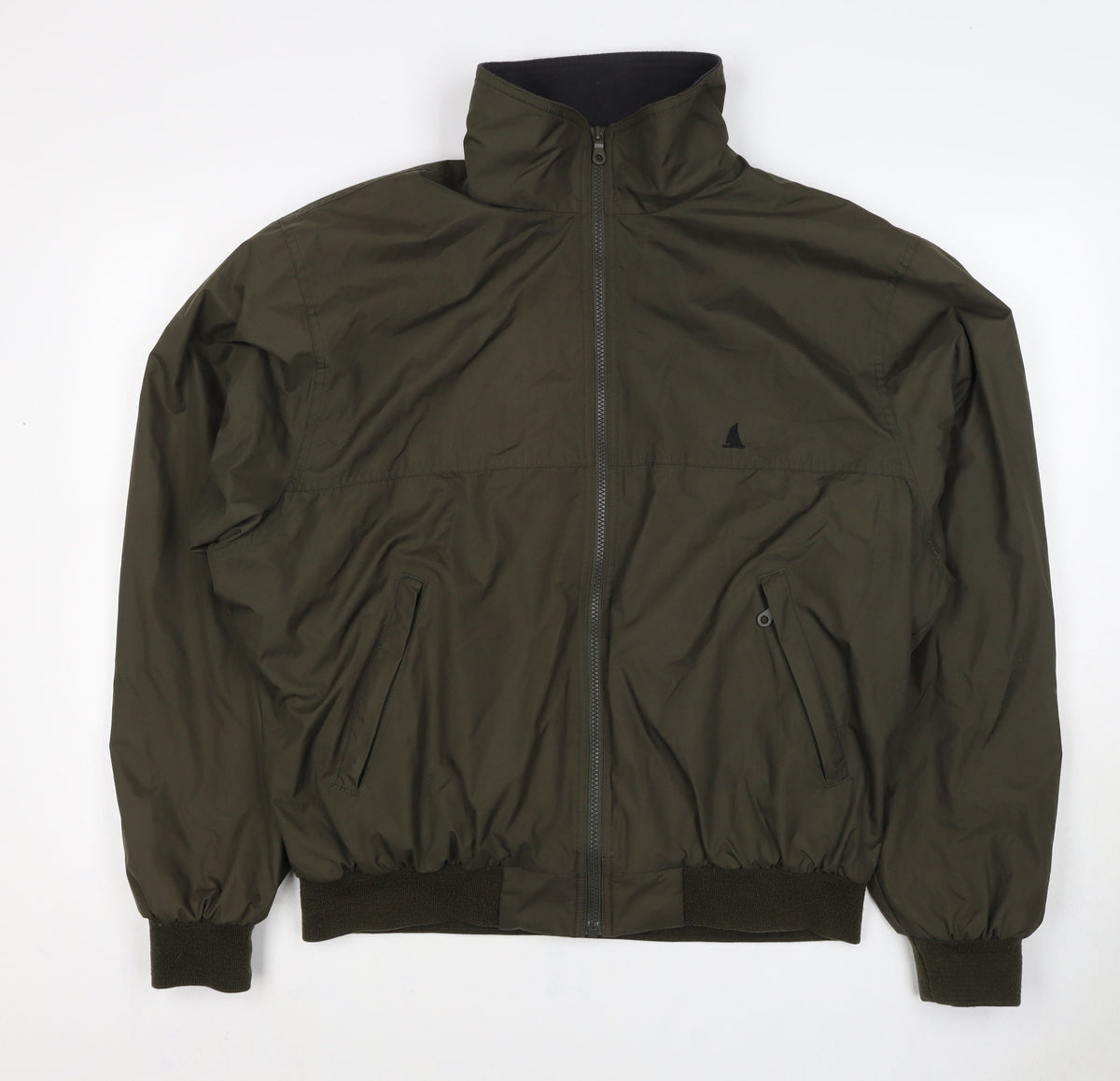 Musto Men’s Green L Bomber Jacket Full Zip Lined Outdoor