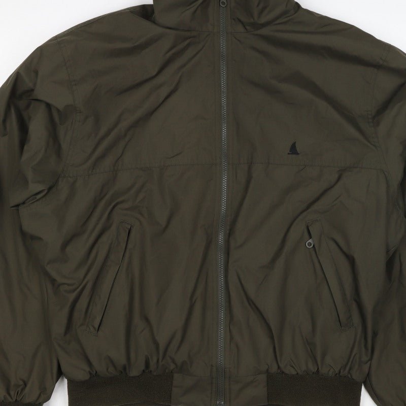 Musto Men’s Green L Bomber Jacket Full Zip Lined Outdoor
