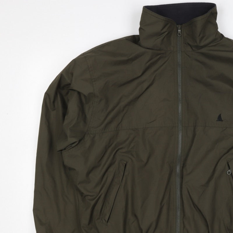 Musto Men’s Green L Bomber Jacket Full Zip Lined Outdoor