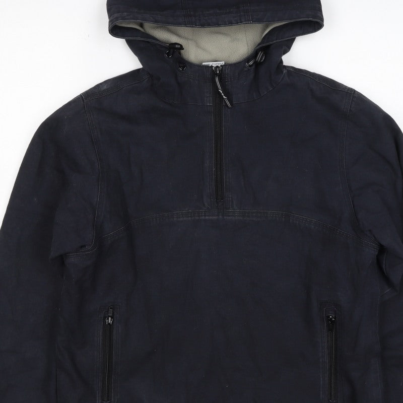 Pod Women’s Black Size 8 Hooded 1/4 Zip Cotton Anorak Jacket