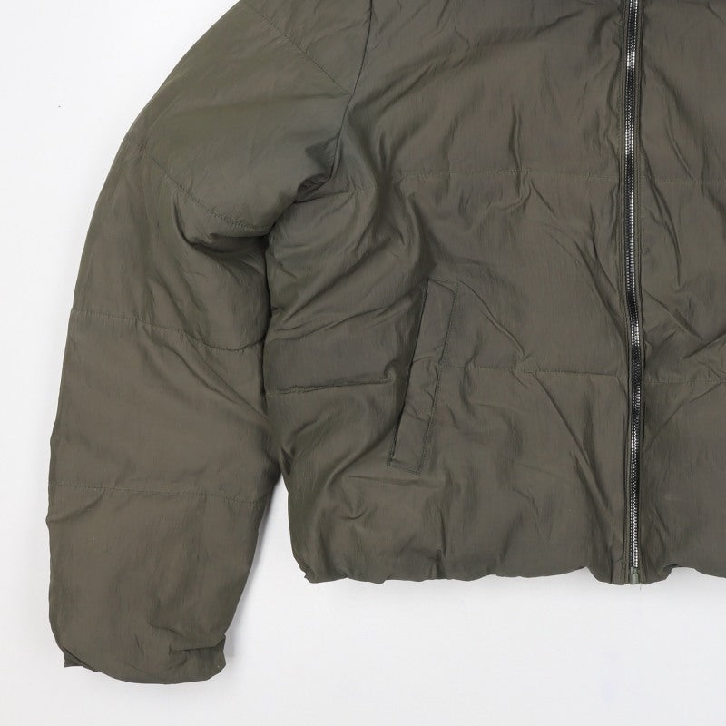 ONLY Women Green XL Puffer Jacket Padded Full Zip