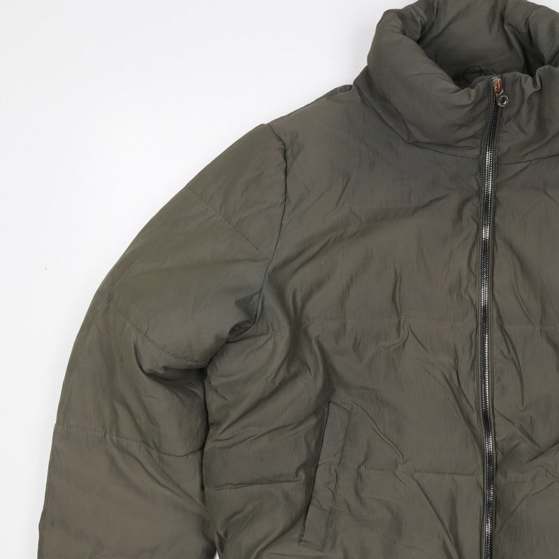 ONLY Women Green XL Puffer Jacket Padded Full Zip