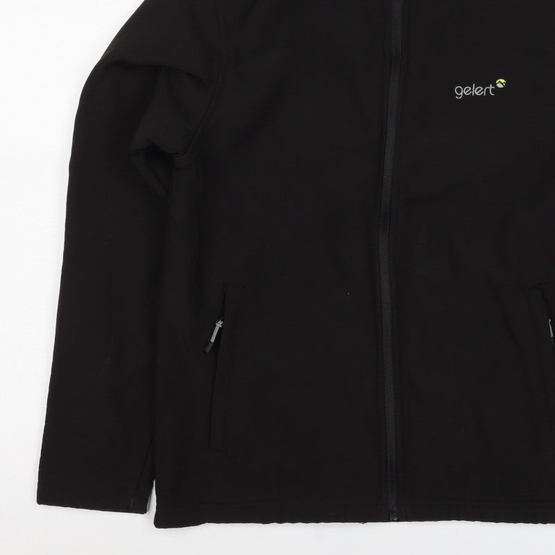 Gelert Men's Black M Soft Shell Full Zip Outdoor Jacket Stretch