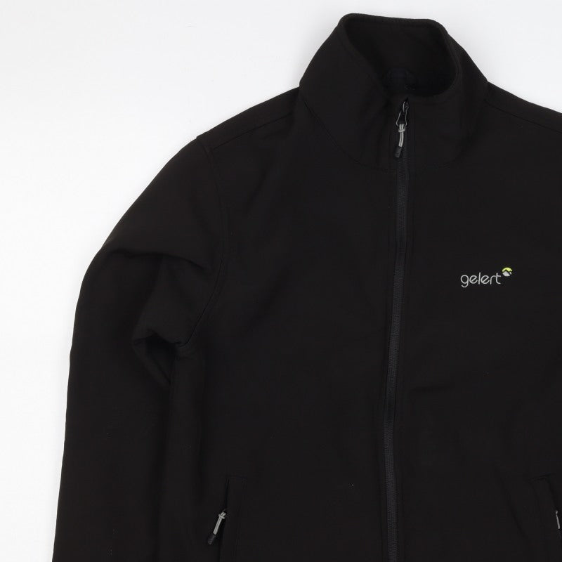 Gelert Men's Black M Soft Shell Full Zip Outdoor Jacket Stretch