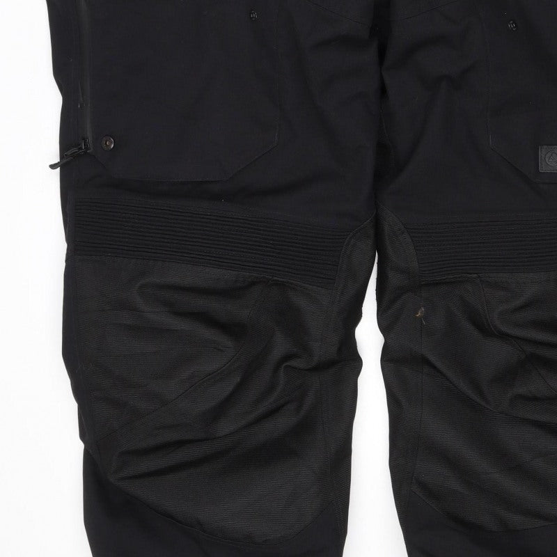 Oxford Men's Black XL Waterproof Motorcycle Rain Trousers Braces
