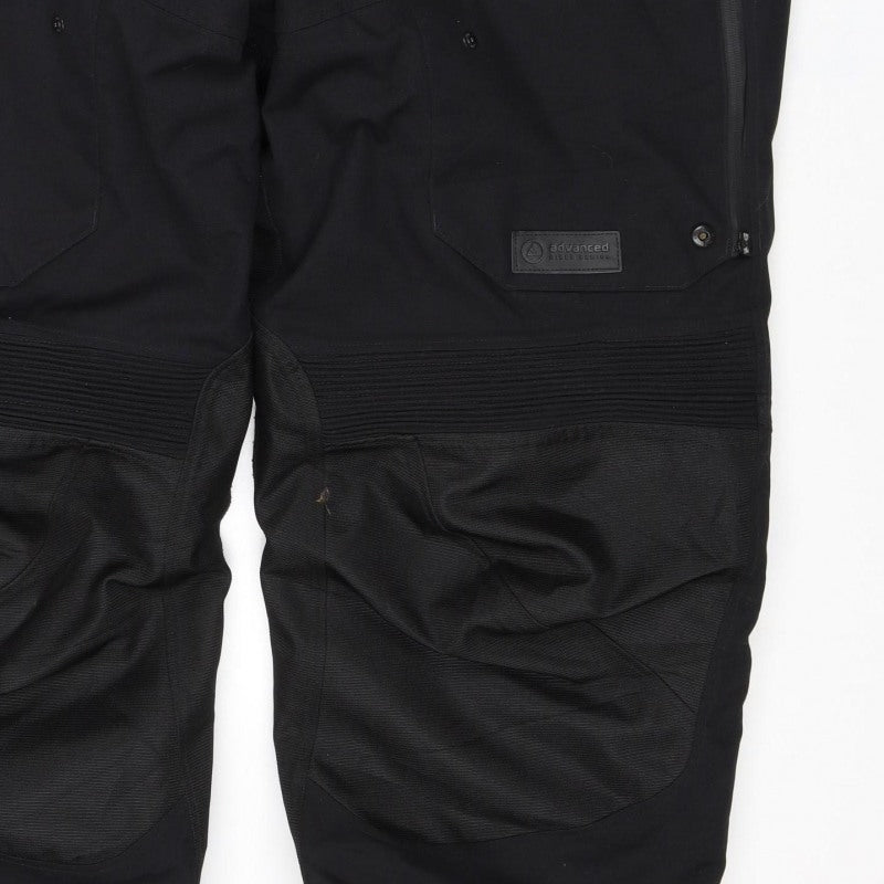Oxford Men's Black XL Waterproof Motorcycle Rain Trousers Braces