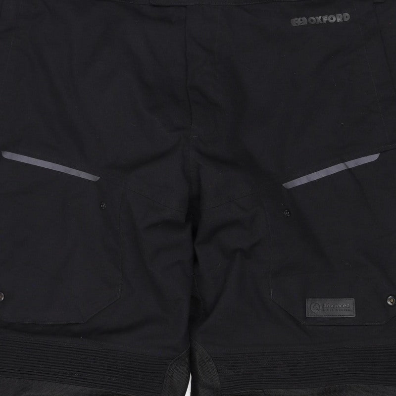 Oxford Men's Black XL Waterproof Motorcycle Rain Trousers Braces