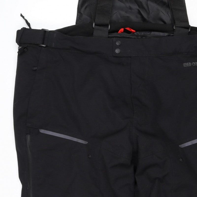Oxford Men's Black XL Waterproof Motorcycle Rain Trousers Braces