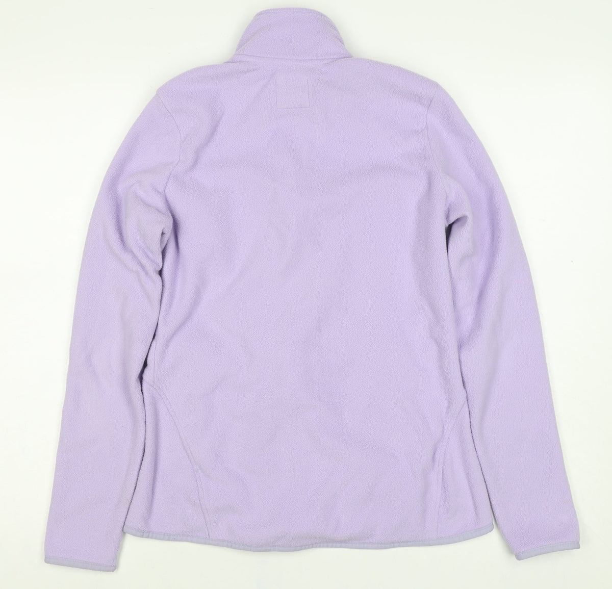 M&S Women’s Purple Size 12 Fleece Full Zip Jacket Pockets