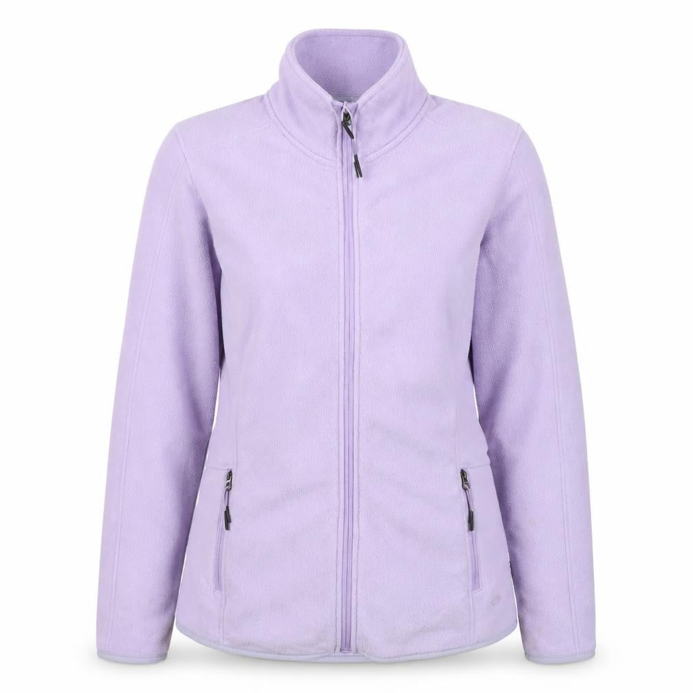 M&S Women’s Purple Size 12 Fleece Full Zip Jacket Pockets