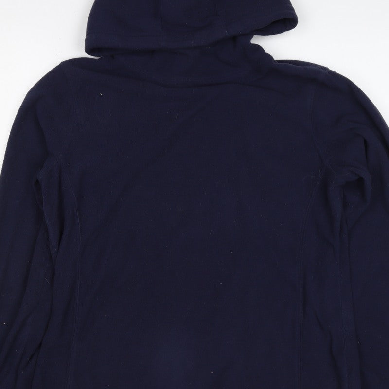 Mountain Warehouse Women's Blue UK 14 Hooded Fleece Pullover Hoodie