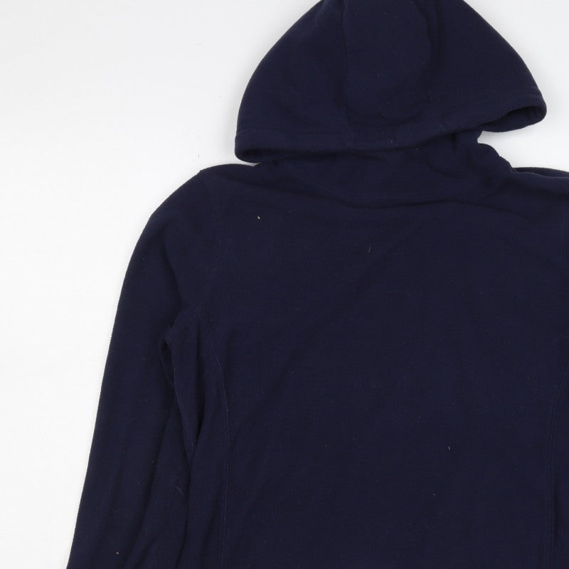 Mountain Warehouse Women's Blue UK 14 Hooded Fleece Pullover Hoodie