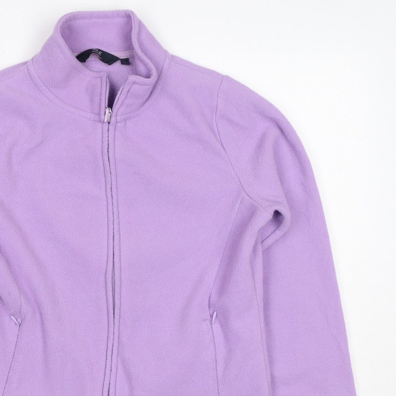 Isle Essentials Women's Purple S Fleece Full Zip Basic Jacket