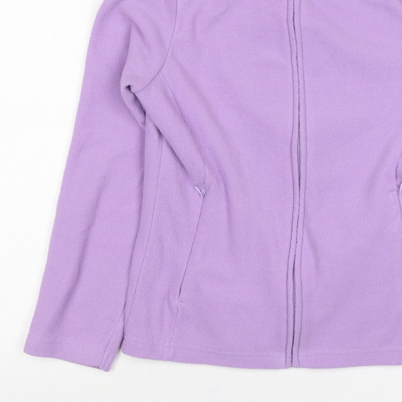 Isle Essentials Women's Purple S Fleece Full Zip Basic Jacket