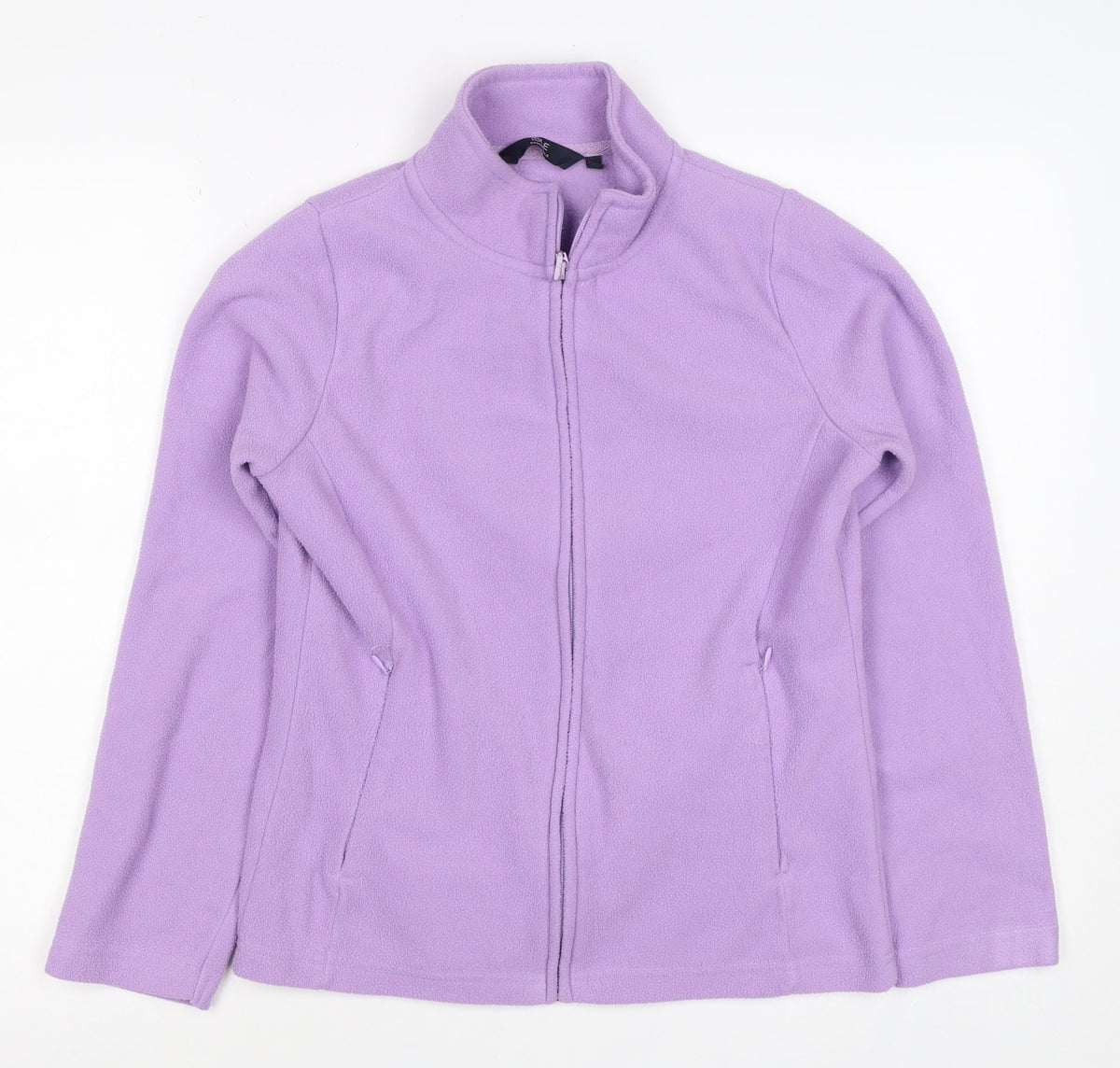 Isle Essentials Women's Purple S Fleece Full Zip Basic Jacket