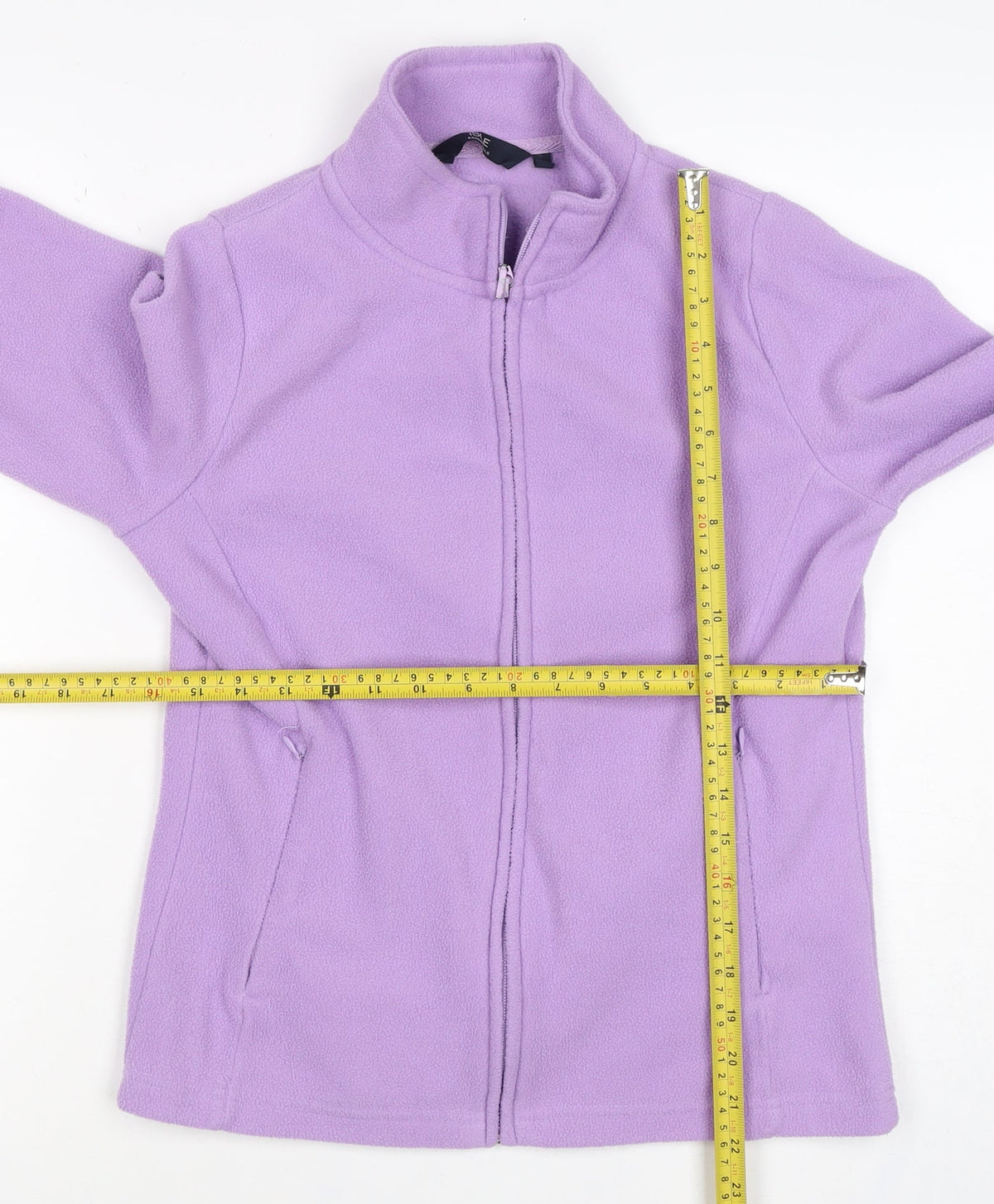 Isle Essentials Women's Purple S Fleece Full Zip Basic Jacket