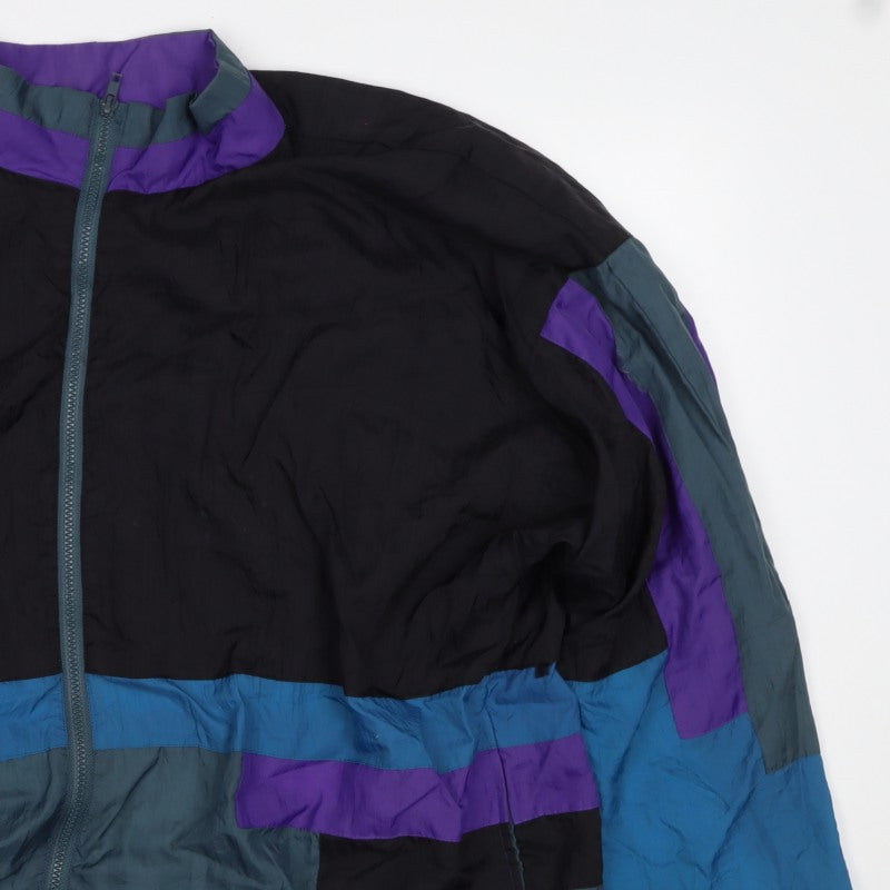 Mylay Sport Men’s L Multicoloured 90s Windbreaker Full Zip Jacket