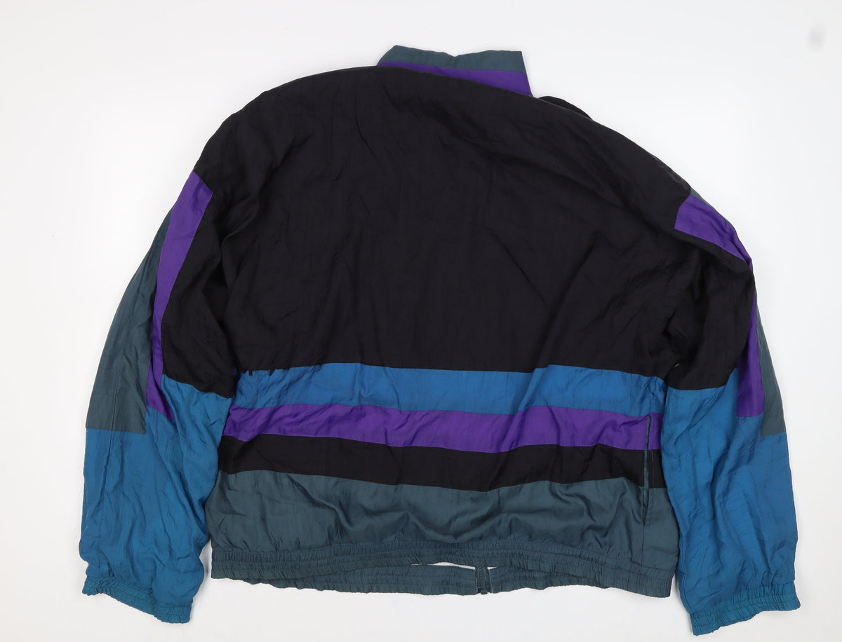 Mylay Sport Men’s L Multicoloured 90s Windbreaker Full Zip Jacket