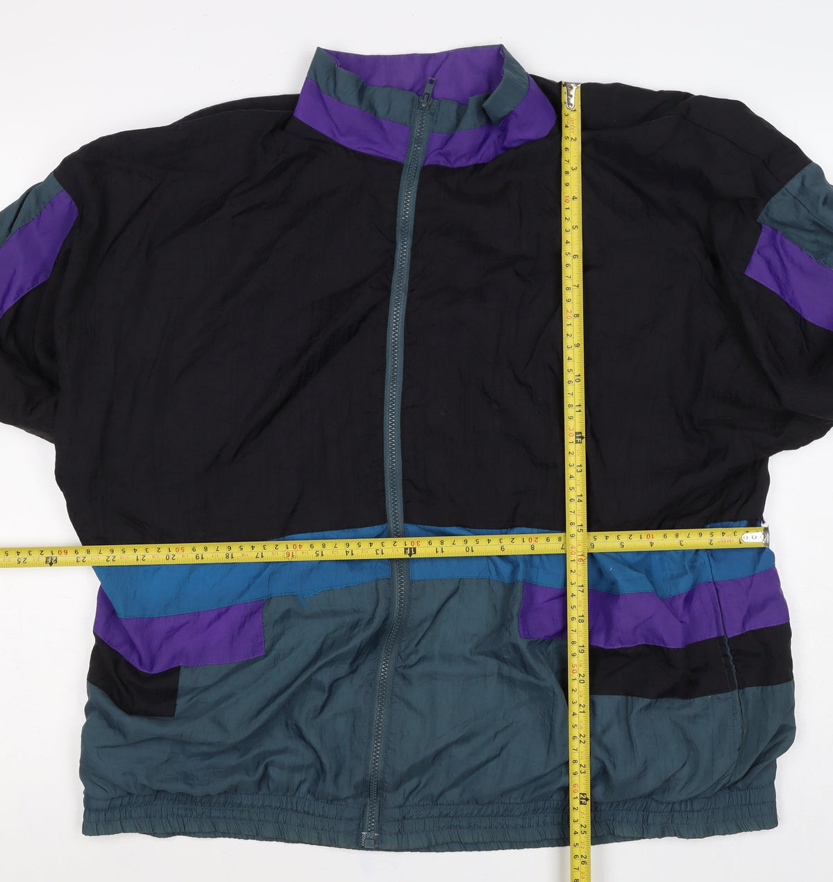 Mylay Sport Men’s L Multicoloured 90s Windbreaker Full Zip Jacket