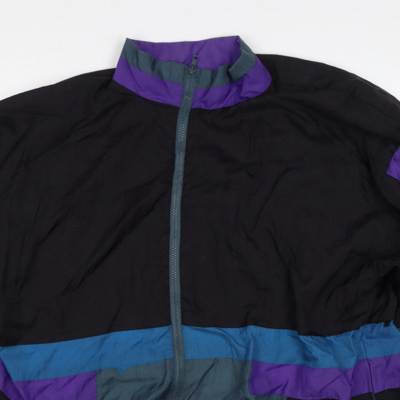 Mylay Sport Men’s L Multicoloured 90s Windbreaker Full Zip Jacket