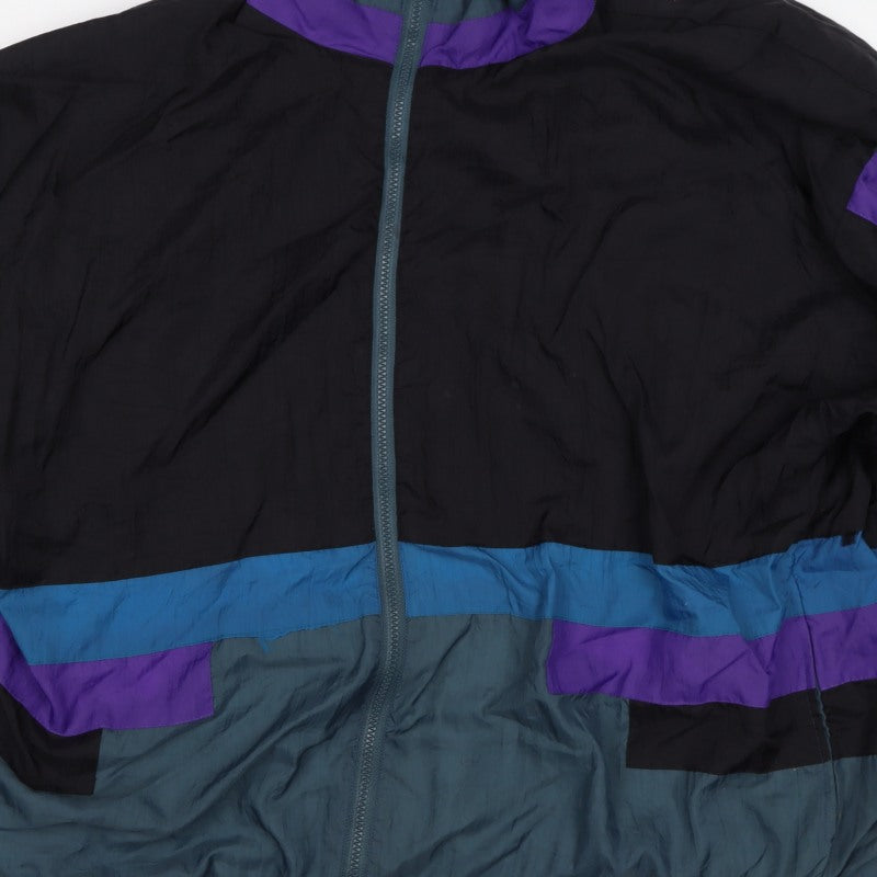 Mylay Sport Men’s L Multicoloured 90s Windbreaker Full Zip Jacket