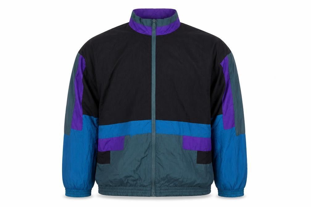 Mylay Sport Men’s L Multicoloured 90s Windbreaker Full Zip Jacket