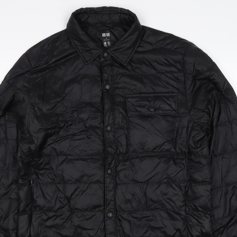 Uniqlo Women Black S Lightweight Down Puffer Jacket Quilted