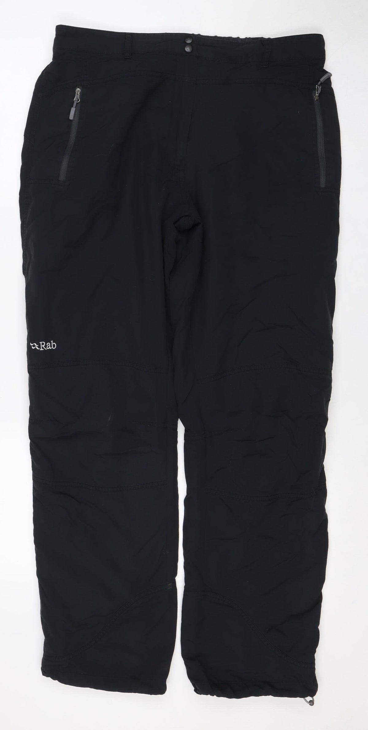 Rab Women’s Black UK 16 Snow Pants Elastic Waist Zip Pockets