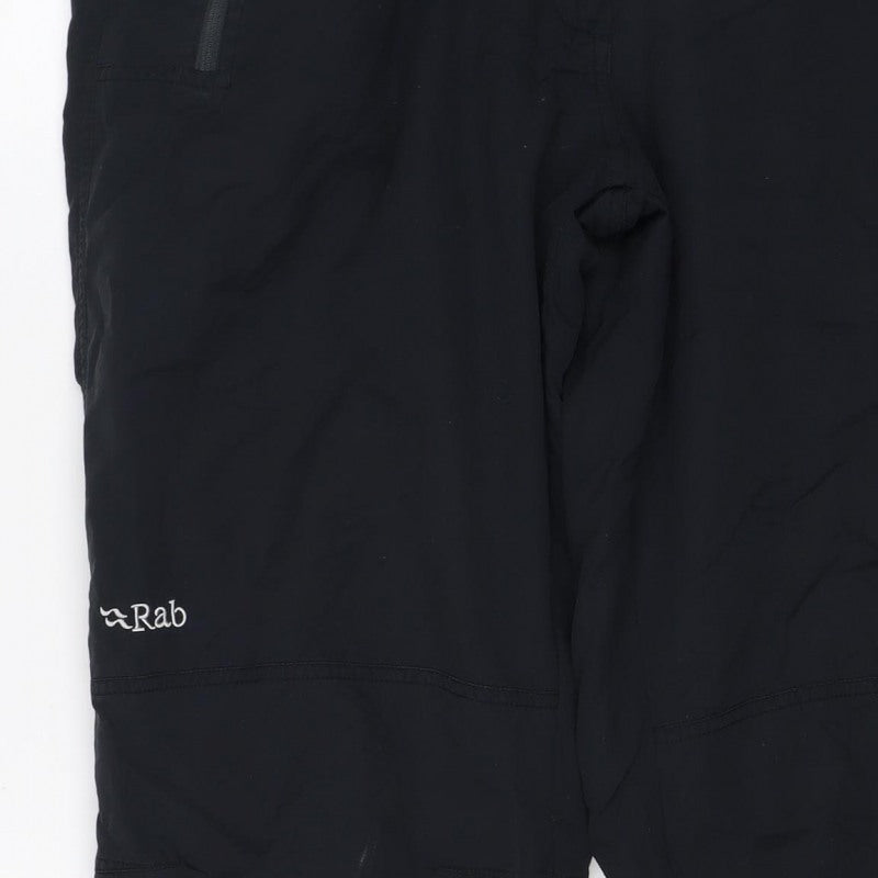 Rab Women’s Black UK 16 Snow Pants Elastic Waist Zip Pockets