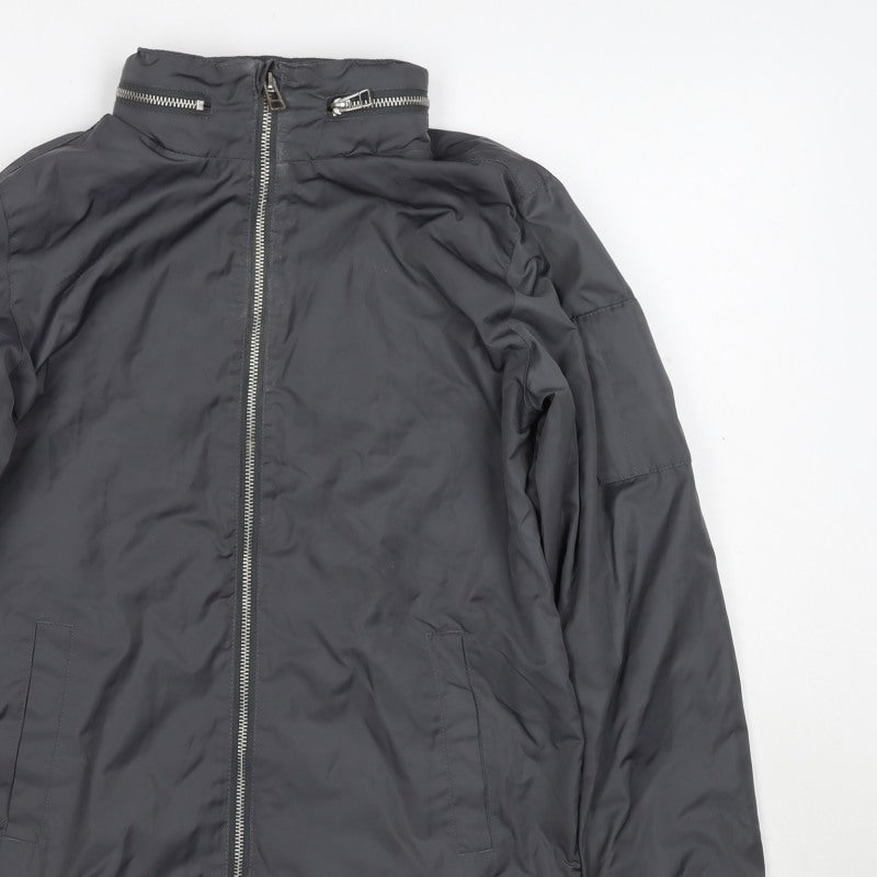 Next Boys Grey 11 Years Basic Jacket Full Zip Lined Pockets