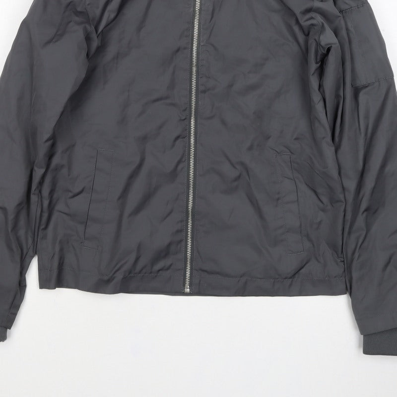 Next Boys Grey 11 Years Basic Jacket Full Zip Lined Pockets
