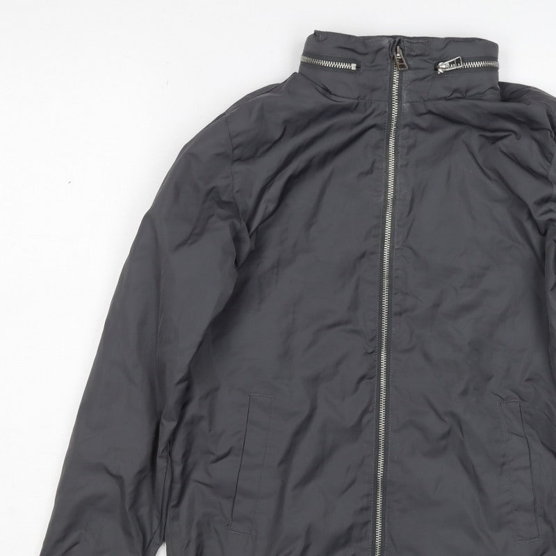 Next Boys Grey 11 Years Basic Jacket Full Zip Lined Pockets