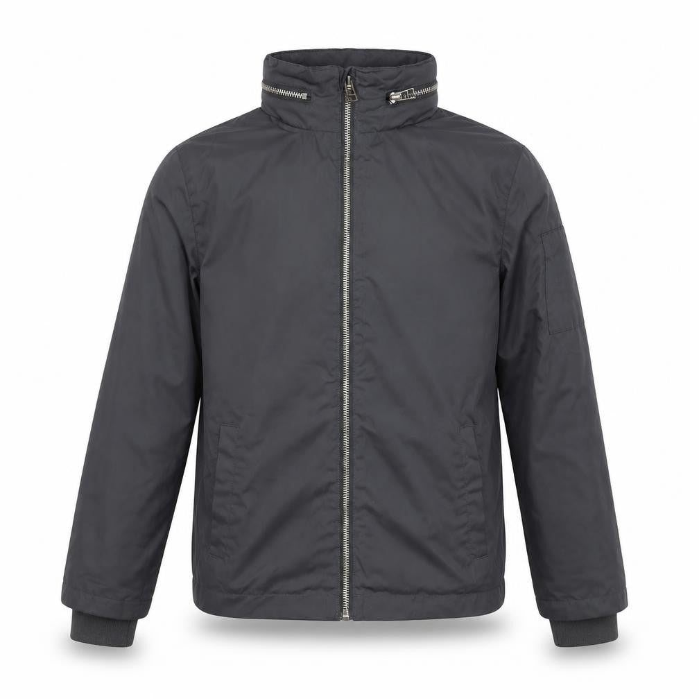 Next Boys Grey 11 Years Basic Jacket Full Zip Lined Pockets