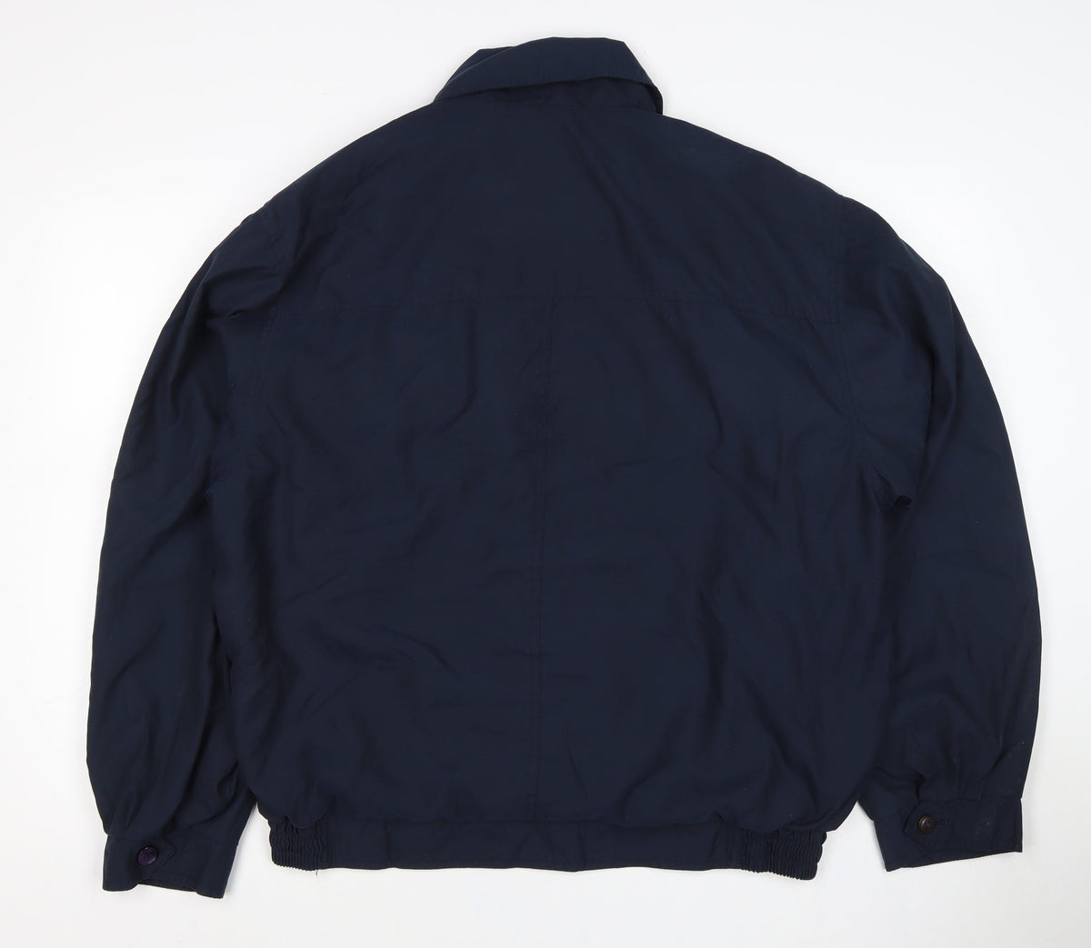 Savatini Men’s Blue L Basic Jacket Full Zip Casual Classic