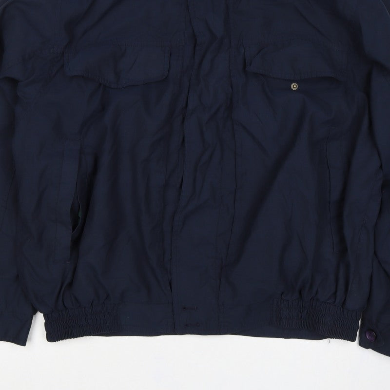 Savatini Men’s Blue L Basic Jacket Full Zip Casual Classic