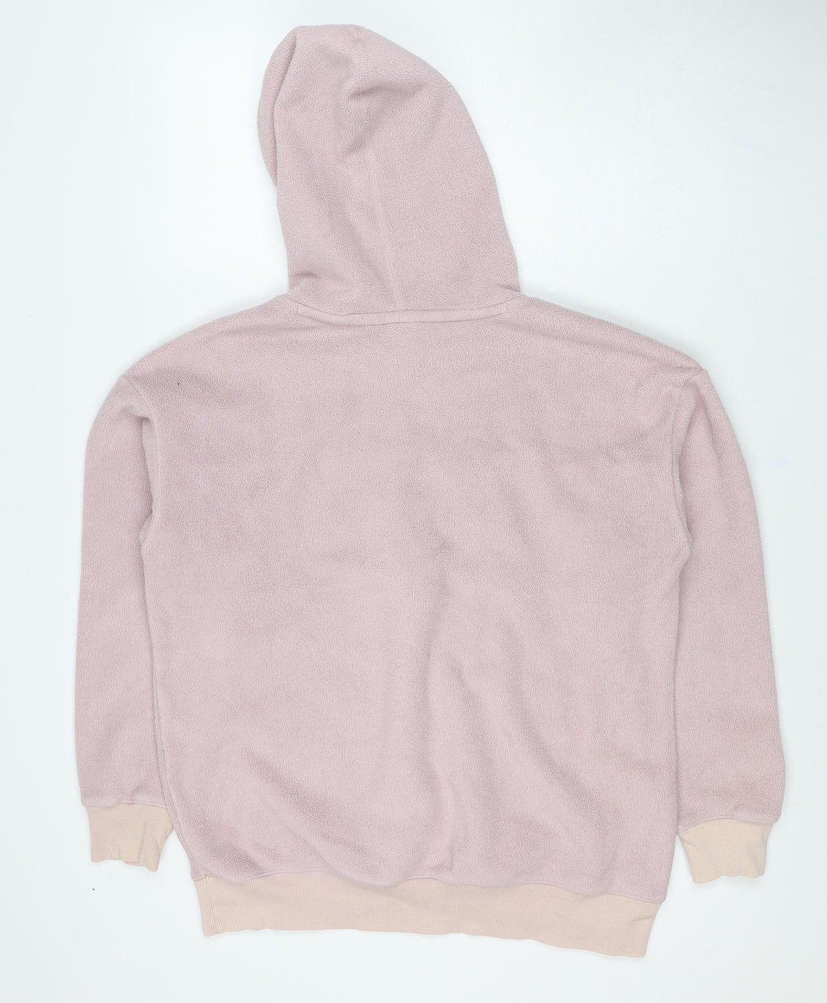 Champion Women’s Pink Large Colourblock Fleece Logo Pullover Hoodie