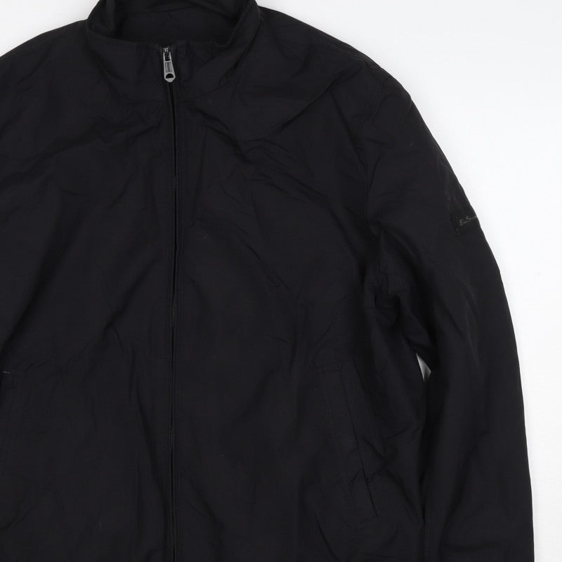 Ben Sherman Heritage Men's Black L Bomber Jacket Full Zip
