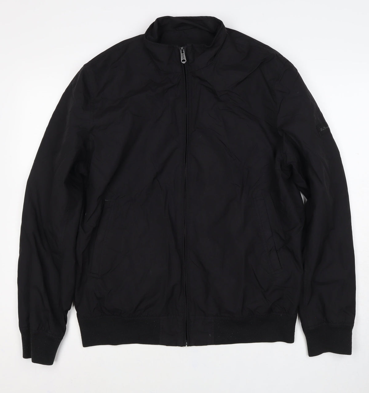 Ben Sherman Heritage Men's Black L Bomber Jacket Full Zip