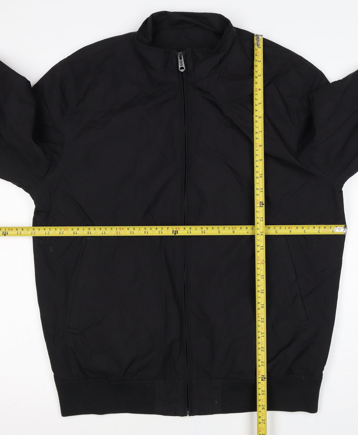 Ben Sherman Heritage Men's Black L Bomber Jacket Full Zip
