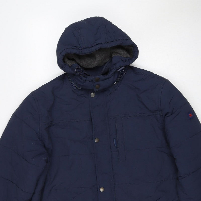 LURB Urban Men's Blue 2XL Hooded Parka Puffer Jacket