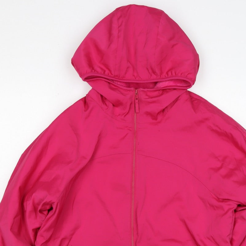 H&M Women's Pink XL Hooded Full Zip Lined Jacket
