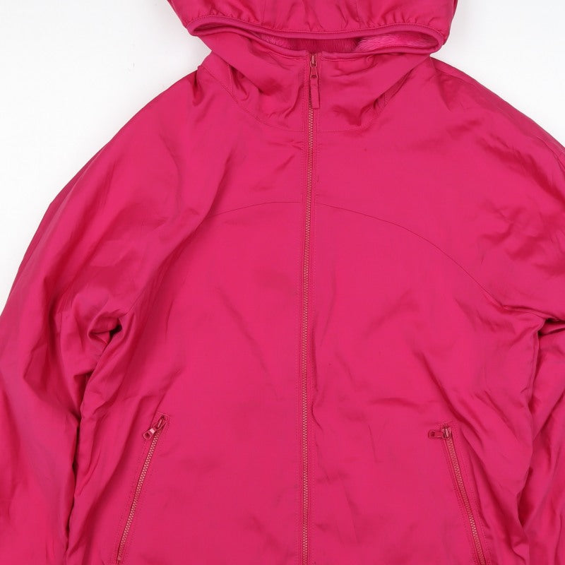 H&M Women's Pink XL Hooded Full Zip Lined Jacket