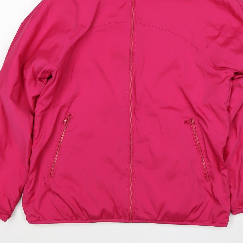 H&M Women's Pink XL Hooded Full Zip Lined Jacket