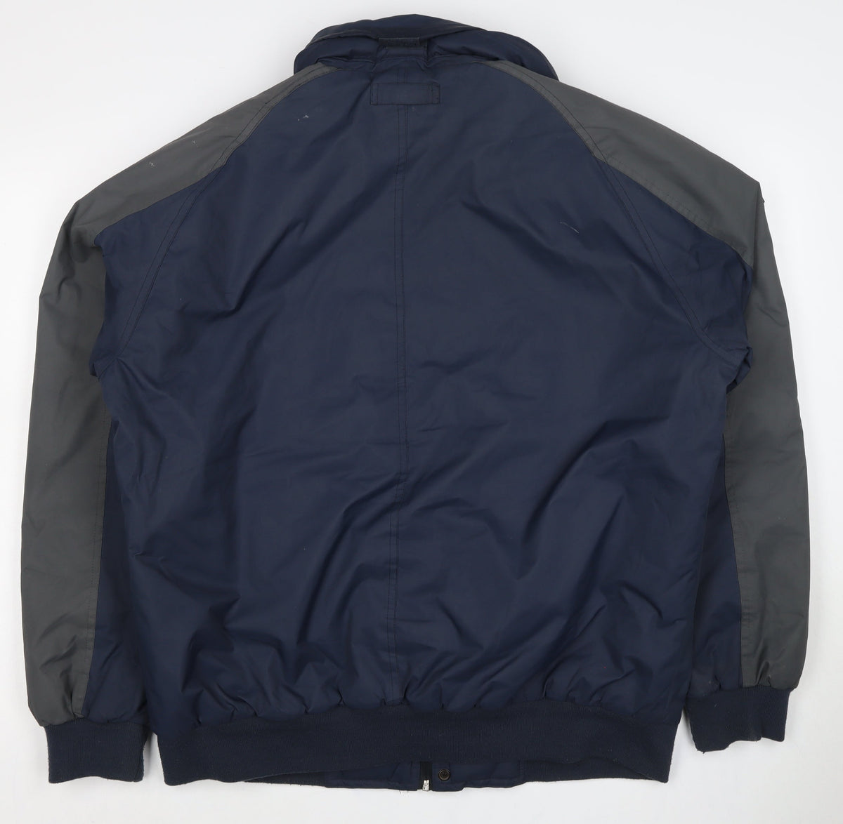 Jowager Men’s Blue Grey XL Hooded Bomber Jacket