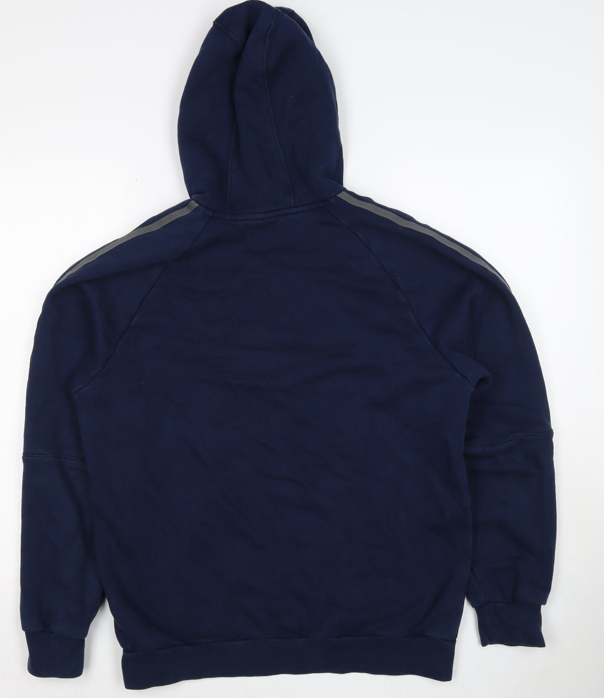 Adidas Women’s Blue M Trefoil 3 Stripe Pullover Hoodie