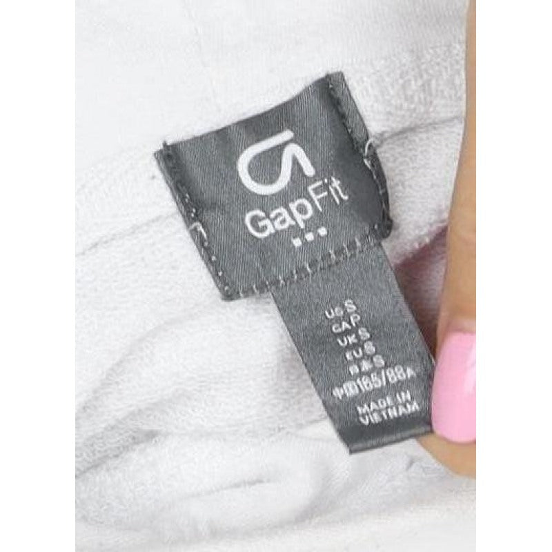 GapFit Women’s White S Good Vibes Pullover Hoodie Graphic Logo