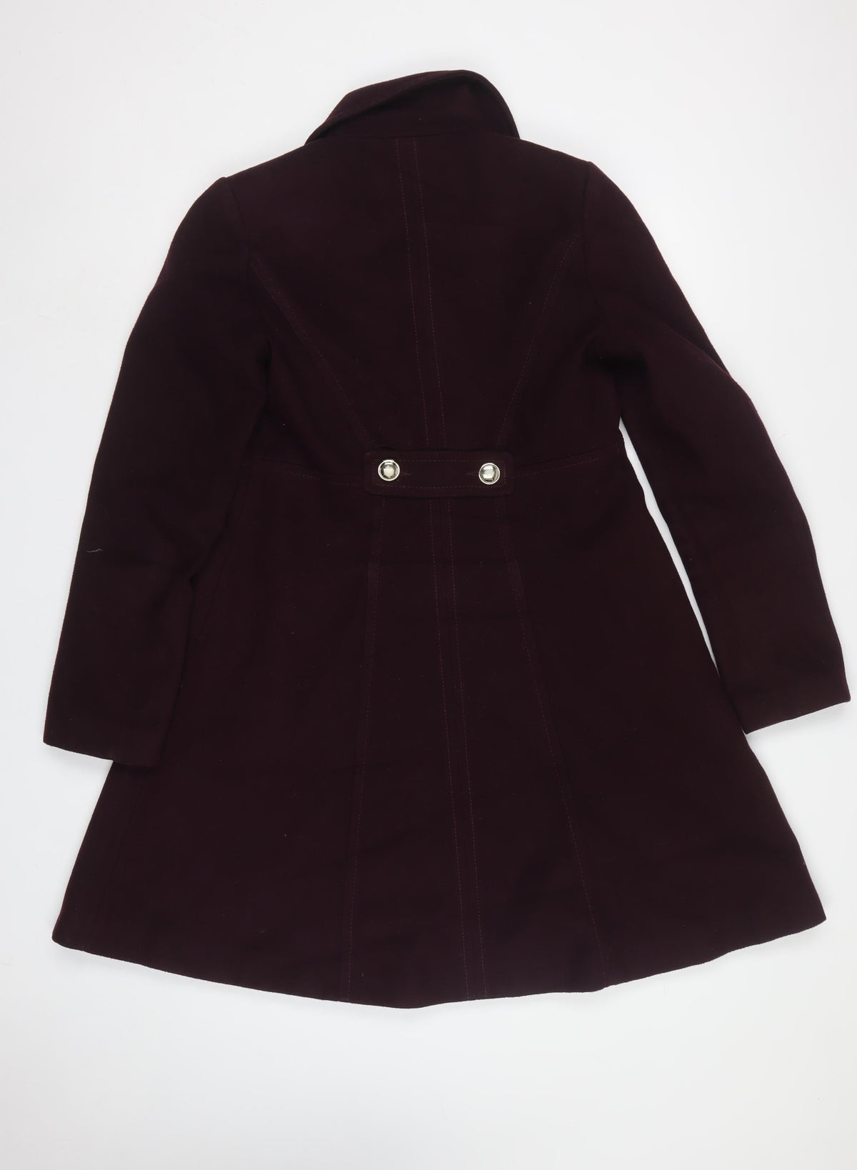 Dorothy Perkins Women Brown UK 12 Double-Breasted Pea Coat