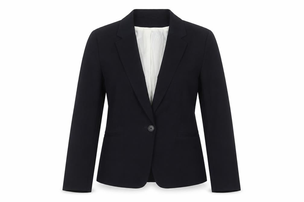H&M Women’s Black UK 12 Single-Breasted Tailored Blazer Jacket