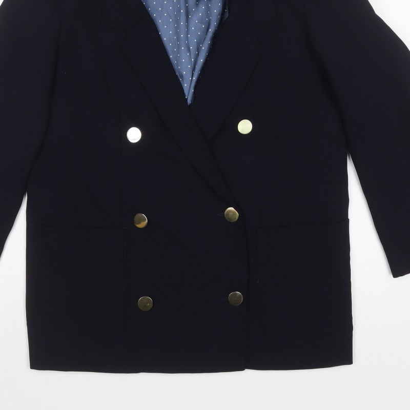 Marks and Spencer Women’s Navy UK 8 Alexa Chung Double-Breasted Blazer
